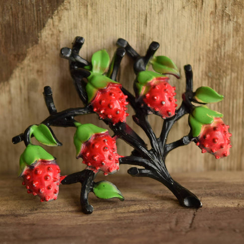 Black Strawberry Brooch