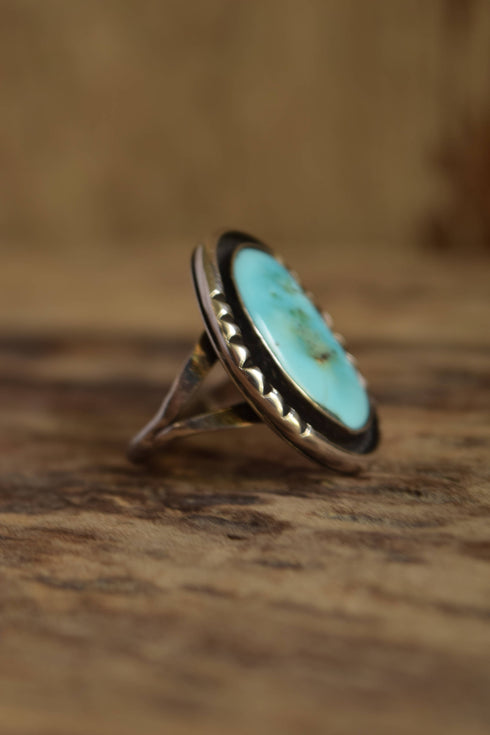 Pale Turquoise Ring by Ed Kee Size 7 1/2