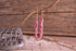 Pink or Green dangle earrings