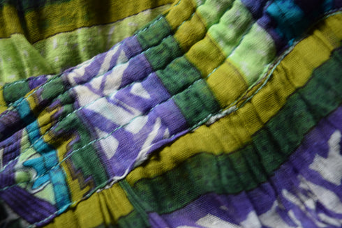 Blue Bohemian Maxi Skirt - 100% Cotton