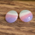 Round Purple Beach Earrings