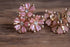 Pink Flower Clip On Earrings