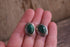 Oval Malachite Stud Earrings