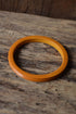 Bakelite Bangle - Grooved Butterscotch Bakelite