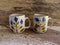 Hand Painted Blue Flower Mugs