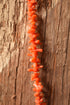 Orange Red Coral Branch Necklace - Natural Coral 28 inch necklace, Resort Jewelry, Tropical Jewelry, Mermaid