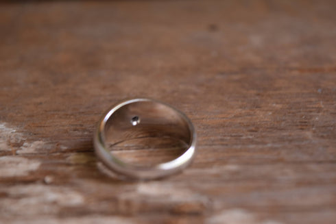 Silver Rhinestone Ring 14kt hge