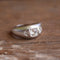 Silver Rhinestone Ring 14kt hge