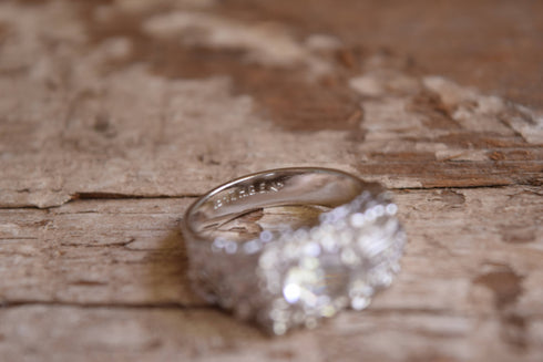 Vintage Rhinestone Ring Size 9.5