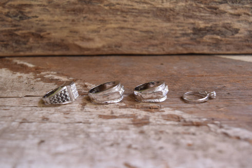 Mid-century Silver Toned Rings