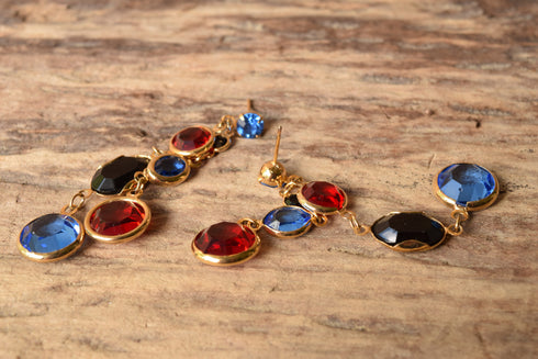 Rhinestone Drop Earrings