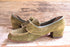 Green Suede Heels - Size 7