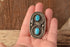 Large Turquoise Snake Ring size 11 1/4