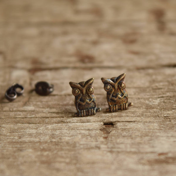 Owl Stud Earrings