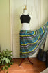 Blue Bohemian Maxi Skirt - 100% Cotton