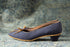 Blue and Tan Kitten Heels - Size 8 Slim