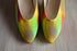 Bruno Magli Size 8 Pink Rainbow pumps