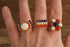 Red White and Blue Rhinestone Rings