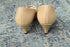 50s 60s Beige Heels - Size 7 Nude Mary Jane Heels