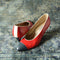 Mod Red White and Blue Heels Size 6 1/2