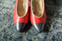 Size 6.5 Red White and Blue Pumps - 1980's vintage