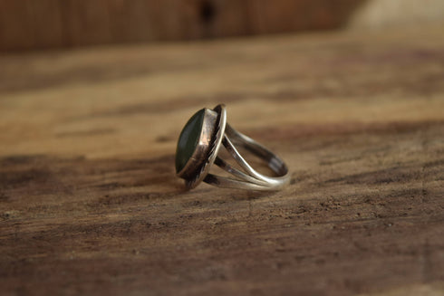 Size 7 Marquise Green Stone Ring
