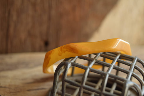 Thin Octagon Bakelite Bangle - Unique Bakelite Jewelry