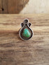Turquoise Tear drop ring - size 5.75 6