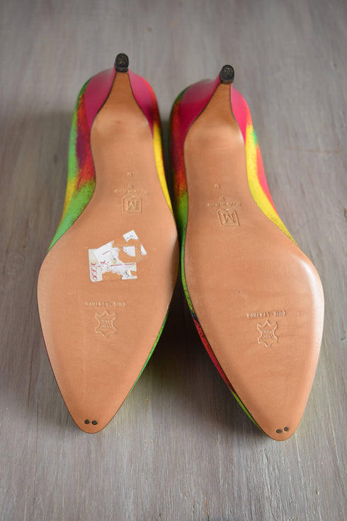 Bruno Magli Size 8 Pink Rainbow pumps