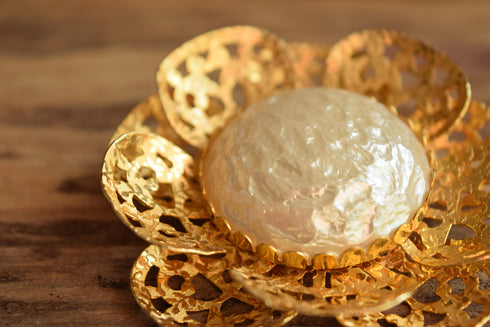 Large Flower Brooch - 1970's Vintage