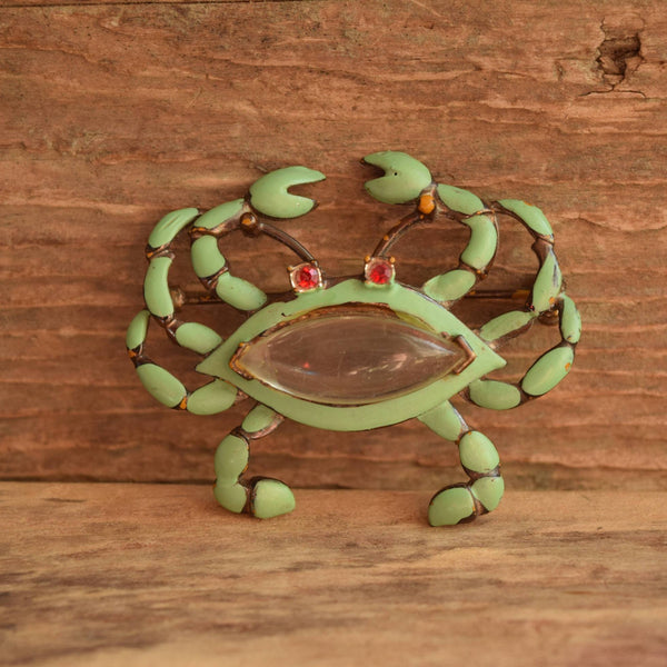 Vintage Jelly Belly Crab Brooch