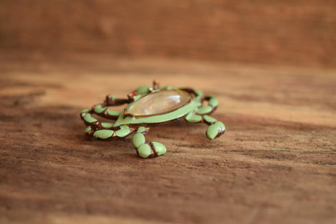 Vintage Jelly Belly Crab Brooch