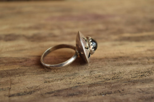 Size 8 3/4 Modernist Ring