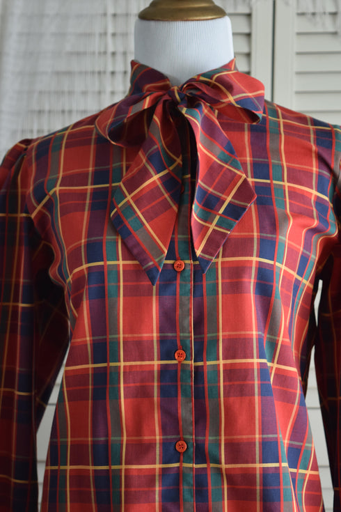 Red Plaid Pussy Bow Shirt - Levi Strauss & Co
