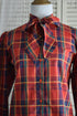Red Plaid Pussy Bow Shirt - Levi Strauss & Co