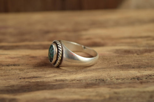 Rugged Turquoise Ring - Size 10 1/2
