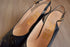 Navy & Black Ferragamo Sling Backs - Size 7 1/2 - 3 Inch Heels