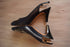 Navy & Black Ferragamo Sling Backs - Size 7 1/2 - 3 Inch Heels