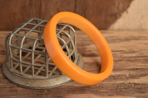 Flat Butterscotch Bakelite Bangle