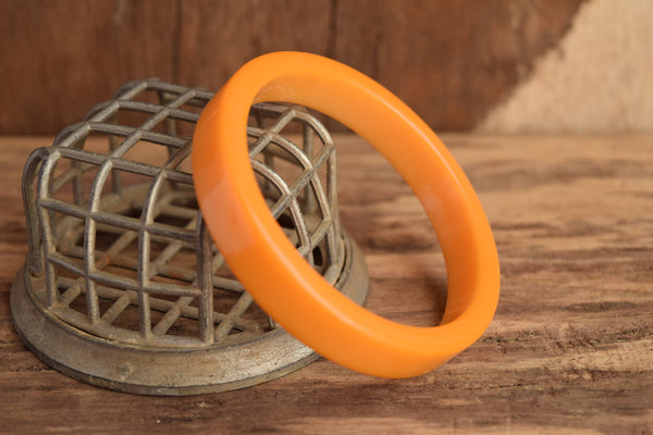 Flat Butterscotch Bakelite Bangle