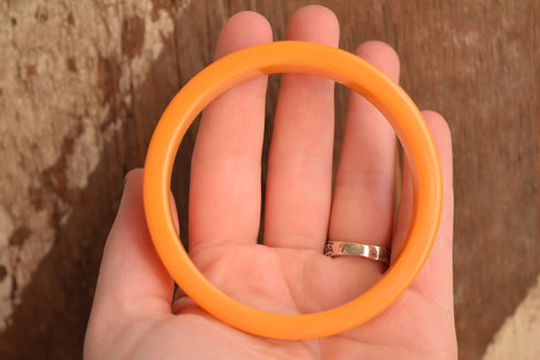 Flat Butterscotch Bakelite Bangle