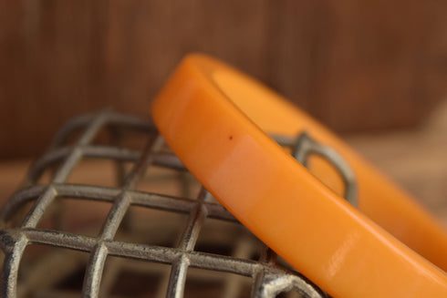 Flat Butterscotch Bakelite Bangle