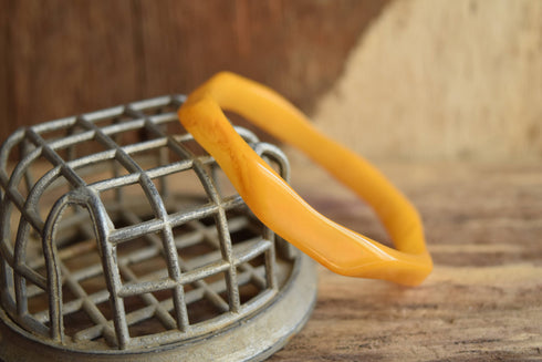 Thin Octagon Bakelite Bangle - Unique Bakelite Jewelry