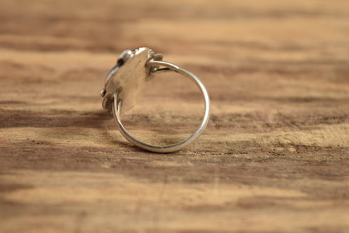 Pink MOP Navajo Ring - Size 9 - Signed Robert Becenti