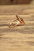 Banded Agate 10k Gold Ring - Size 6