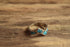 ZigZag Southwestern Ring - Size 6.75 Geometric Faux Turquoise Ring