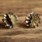 Vintage Metal Pom Pom Earrings