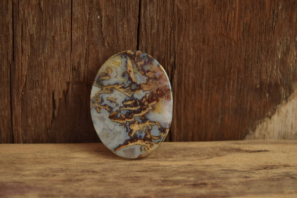 Brown and White Agate Oval for jewelry making, wire wrapping