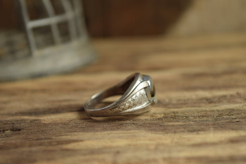 Oval Agate Sterling Ring Size 8 3/4 - Clark & Coombs