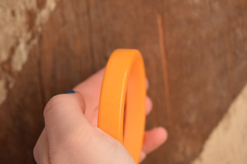 Flat Butterscotch Bakelite Bangle